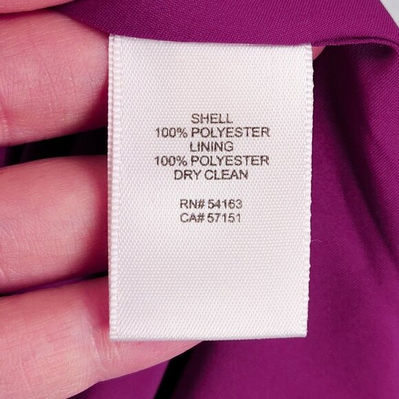 Eliza J Dress Womens 4 Petite Purple Pink Bell Sleeve A Line Flare Classic NEW - Picture 10 of 14